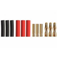 4,0mm Goldverbinder -- 3 Paar