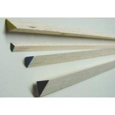 Abachi-Dreikantleiste --  12 x 12 mm