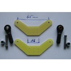 Doppelt GFK-Seitenuder - 45mm