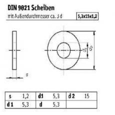 Unterlegscheiben - groß -- M 5,0