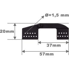 Landeklappen-Scharnier -- 57 mm