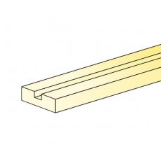 Nutleiste Abachi 10 x 25 --Nut 4 x 4