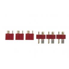 T- Stecker u. Buchse 2-pol. -- 3 Paar