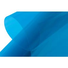 Bügelfolie - 2m Rolle - transparent blau