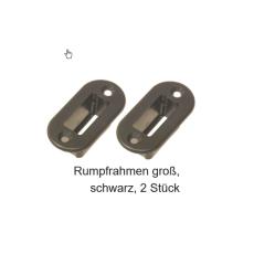 Rumpfrahmen groß, schwarz, 2 Stück