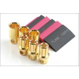 8,0mm Goldverbinder -- 3 Paar