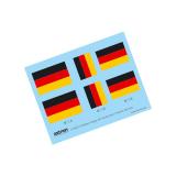 Aufkleber Flaggenset -- Deutschland