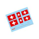 Aufkleber Flaggenset -- Schweiz